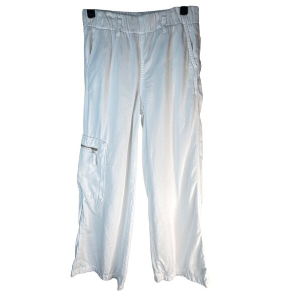 Zara Other - 2/$30 ZARA Girls Size 13-14 White Cargo Pants Elastic Waist